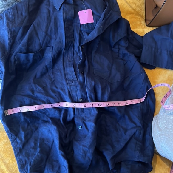 Gap blue button up linen - Picture 9 of 9